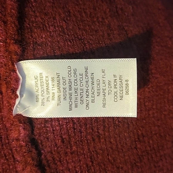 NEW! LIZ CLAIBORNE open belted sweater cardigan XL. - Picture 5 of 6